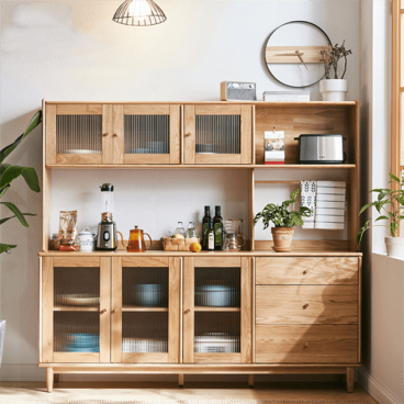 Tủ bếp gỗ tự nhiên gia đình Chị Hạnh Quận 9