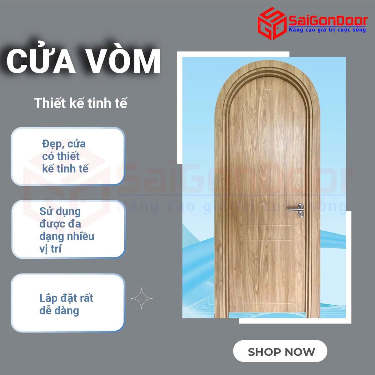 Cửa Vòm Giả Gỗ: Nét Đẹp Cổ Điển Hoài Cổ Trong Không Gian Hiện Đại